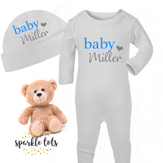 Adorable Baby Boy Sleepsuit, crafted for softness and comfort. Perfect for cozy nights and sweet dreams. Available in various sizes for a snug fit, an essential addition to your baby's wardrobe.