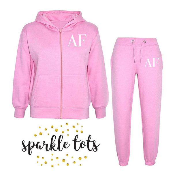 Kids Initial Tracksuit, Girls Boys initial tracksuit, Kids personalised clothing, Toddler initial tracksuit, baby initial