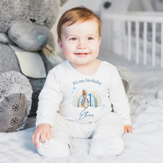 1st Birthday Peter Rabbit Sleepsuit