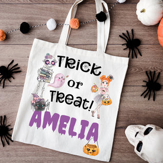 Trick or treat bag for girls