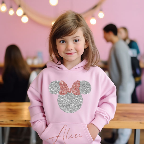 Minnie mouse personalised hoodie