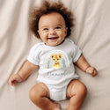 Personalised cute lion baby vest by Sparkle Tots