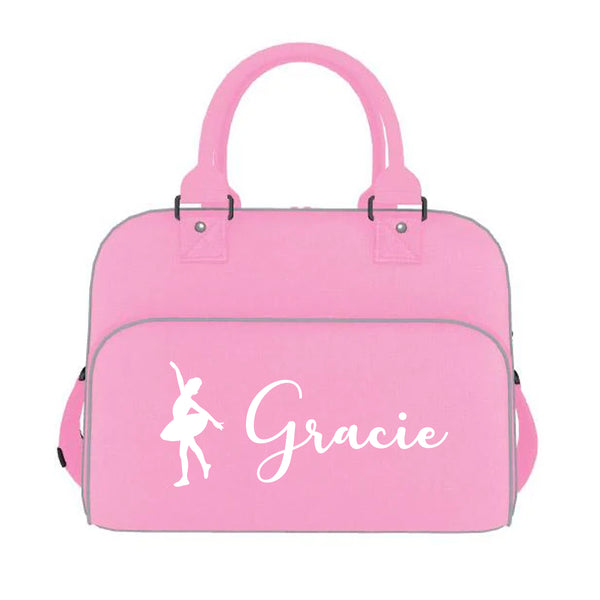 Personalised kids dance bag with dancer