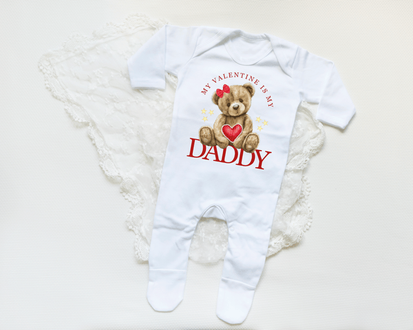 Valentine's day baby onesie 