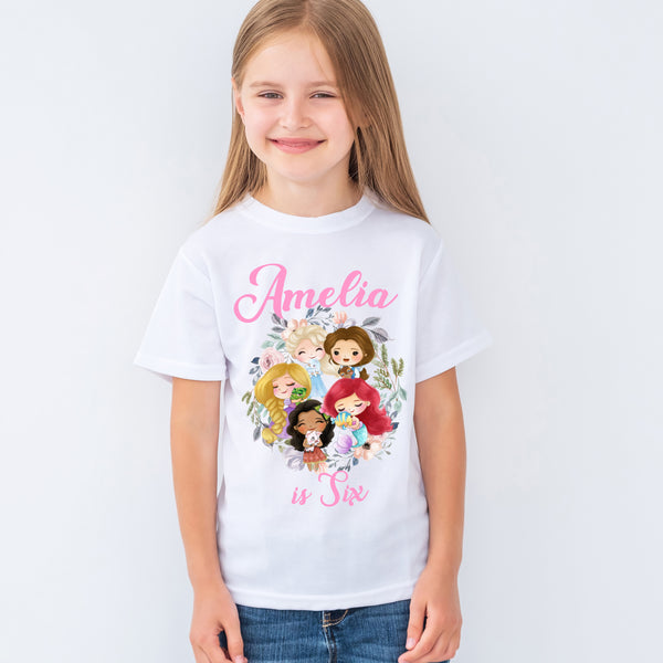 Disney princess birthday shirt