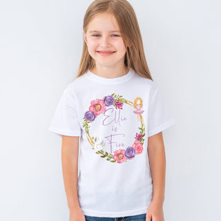 Swan princess birthday shirt