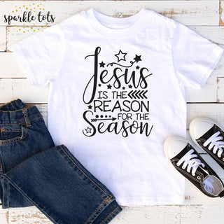 Jesus is the reason for the season, kids Christmas shirt, christian