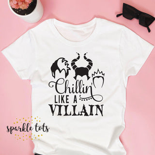 Women's Halloween Shirt, Chillin like a villain, halloween, Disney 