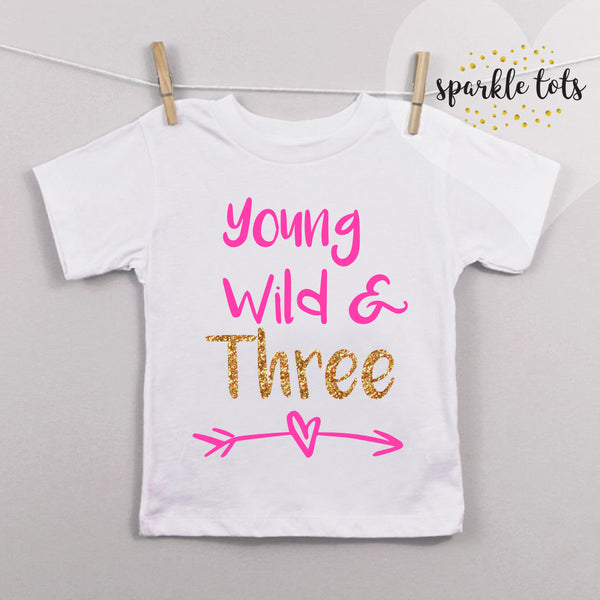 Adorable 3rd birthday shirt for your little one. Customise with your child's name for a special touch. Available in various sizes for a comfortable fit.