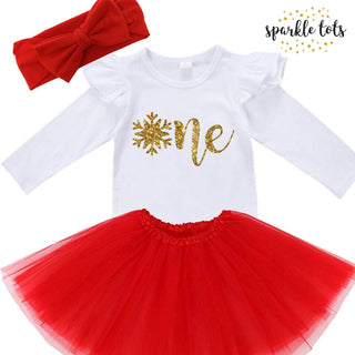 1st Birthday Christmas Outfit for baby