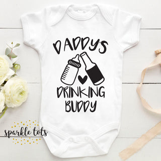daddy's drinking buddy, new dad gift, baby grow, dad gift
