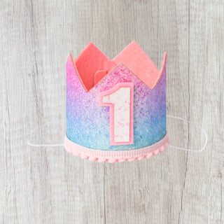 1st birthday crown pastel