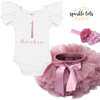 Luxury 1st birthday outfit