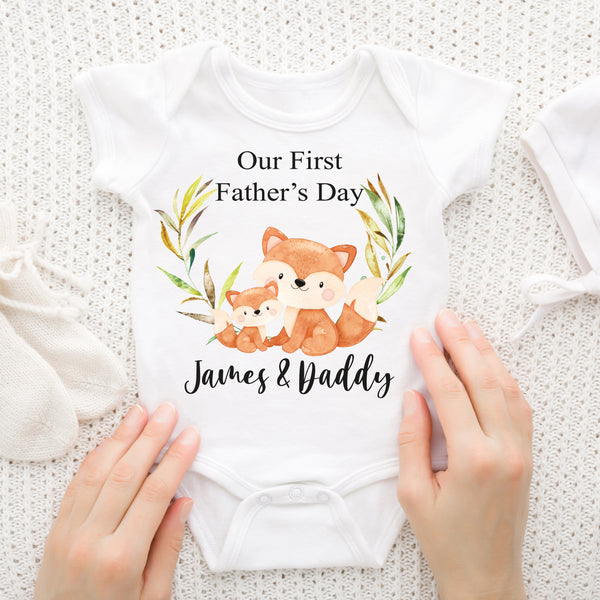 Our first father day baby grow