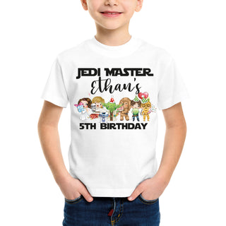 Boys star wars birthday shirt