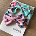 Floral bow headband