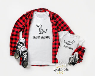 Daddy & Babysaurus matching shirts