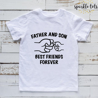 Father and baby matching shirts set