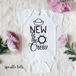 New to the Crew Family Funny Baby Grow Body Grow