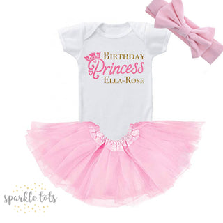Birthday Princess outfit, girls personalised birthday outfit