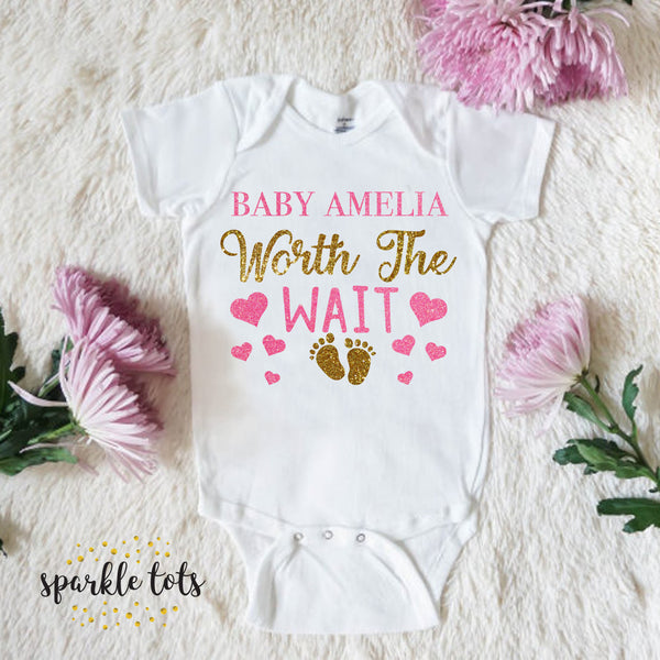 Personalised Baby Grow Vest for baby girl
