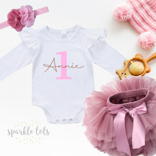Personalised 1st Birthday Tutu Outfit for Girls