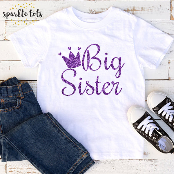 Personalised Big Sister Tee,