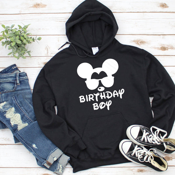Personalised Birthday Boy Hoodie Mickey Mouse