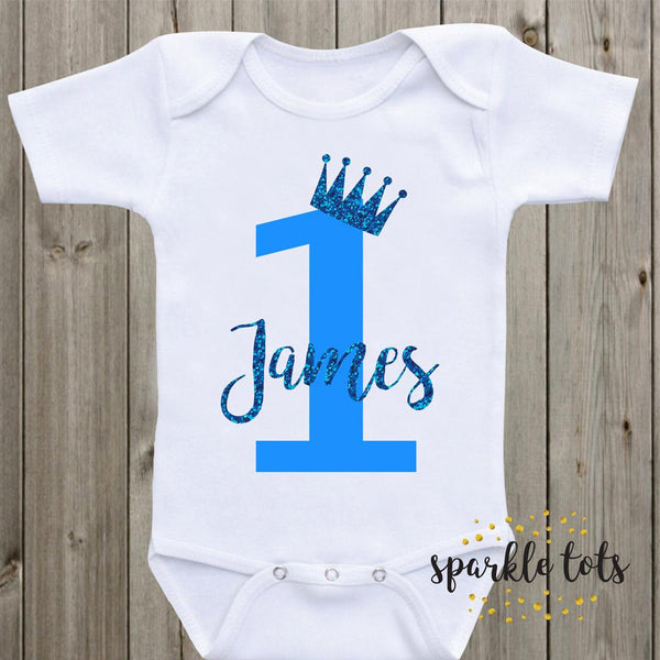 Personalised Boys Birthday Bodysuit 