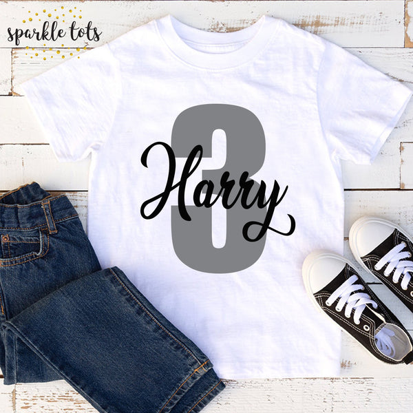 Personalised Boys Birthday Shirt