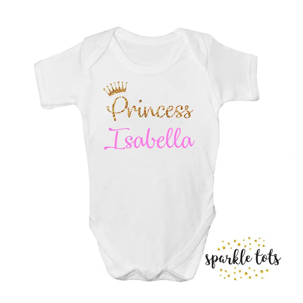 Personalised baby girls bodysuit 