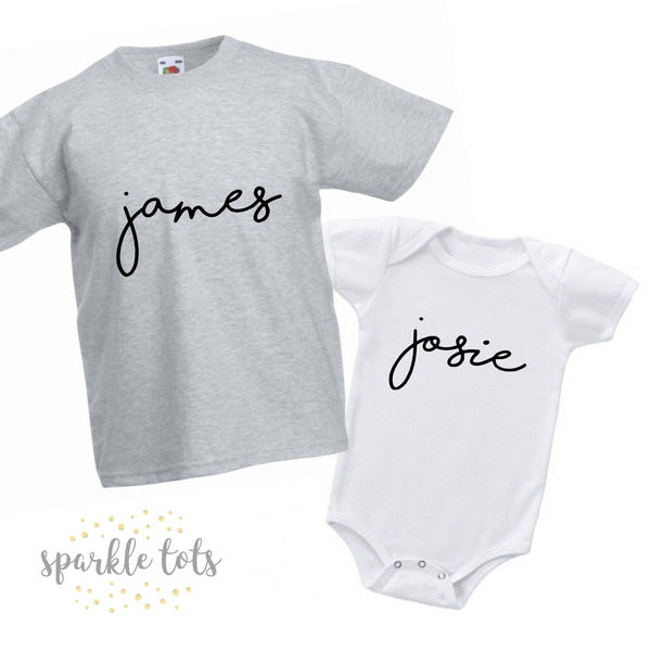Personalised custom name t-shirt for kids