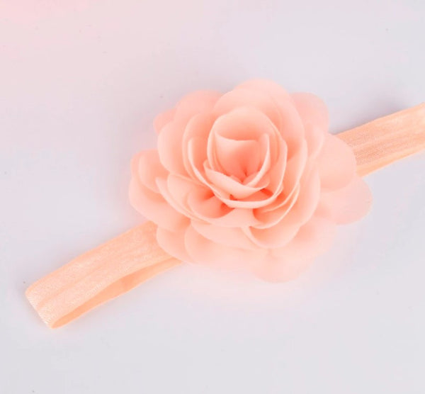 baby headband peach