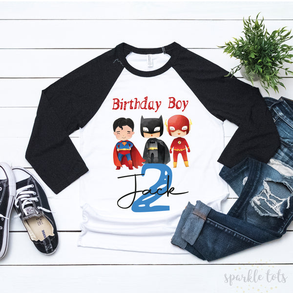 Superhero Boys Birthday T-Shirt