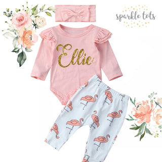 Personalised Baby Girl Outfit, Baby girl gift
