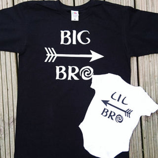 Big Brother Little brother matching outfits, shirts, t-shirts, tops, big bro, lil bro, sibling outfits, baby shower gift, gifts, big brother