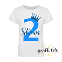 Personalised Boys Birthday Shirt, birthday baby grow, romper, 1st 2nd 3rd 4th Birthday Childs Party Birthday Outfit Cute Top Style Any Age!