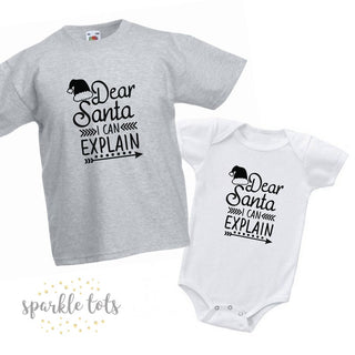 "Dear Santa... I Can Explain" Christmas t-shirt