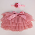 dusty pink tulle skirt