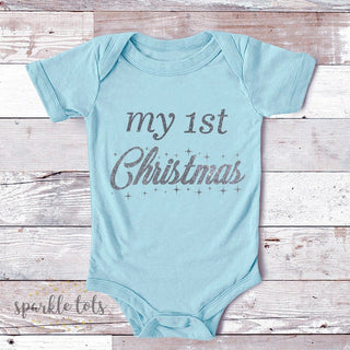 my 1st christmas baby grow