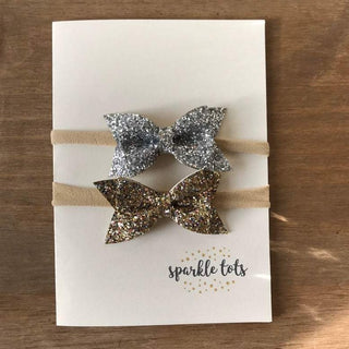 Glitter bow headbands