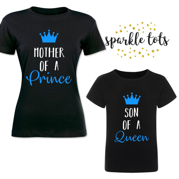 Mum and son matching outfits, Mother of a Prince Son of a Queen Matching Outfit, Mummy and me Shirts, Mummy and son Shirts, Mom and Son gift