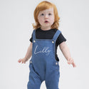 personalised denim dungarees