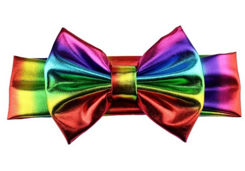 Rainbow headband - rainbow baby headband - bow hair accessory - baby girls bows