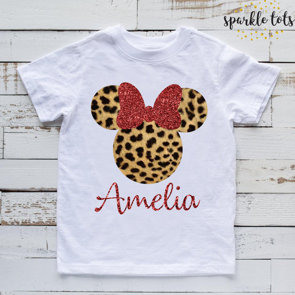 girls Disney shirt personalised Minnie Mouse